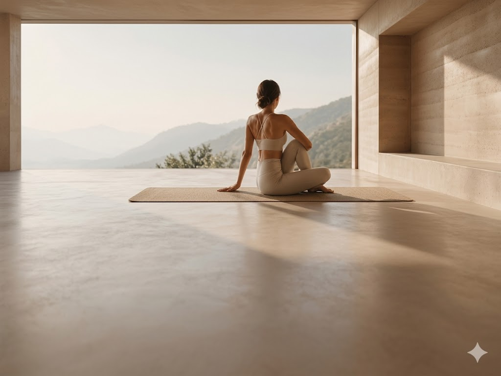 Practitioner engaged in deep mindfulness meditation